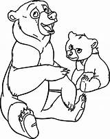 Coloring Bear Brother Pages Disney Wecoloringpage sketch template