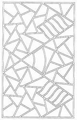 Mosaic Pages Number Coloring Color Getdrawings sketch template