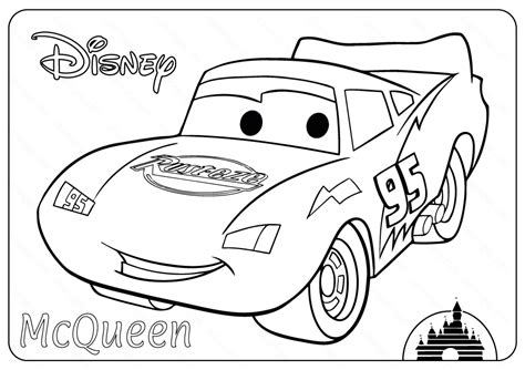 disney pixar cars  lightning mcqueen coloring page  printable