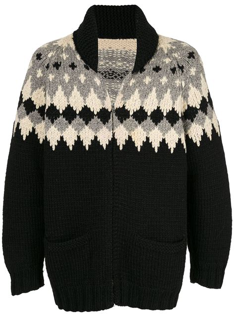 fake alpha vintage intarsia knit cardigan hk 5 473 overseas shopping