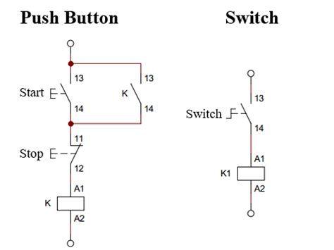 start stop push button switch wiring diagram archives cantho automation
