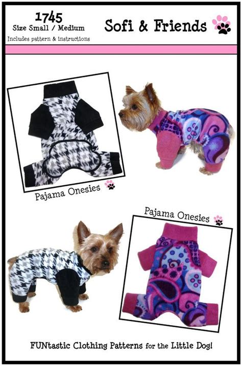 dog pajamas onesie sewing pattern  dog onesies small etsy dog