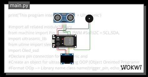 Esp 32 Ultrasonic Oled Copy Wokwi Esp32 Stm32 Arduino Simulator