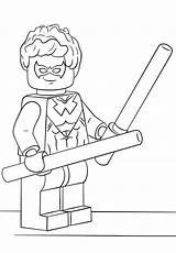 Lego Coloring Pages Nightwing Batman Printable Heroes Super Grayson Dick Online Kids Supercoloring Wolverine Color Print Powerful Hulk Colorear Ninjago sketch template