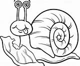 Snail Caracol Lettuce Slak Schnecke Escargot Caracoles Malvorlage Printable Animado Cute Lechuga sketch template