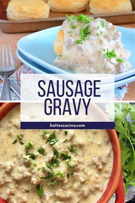 easy sausage gravy katies cucina
