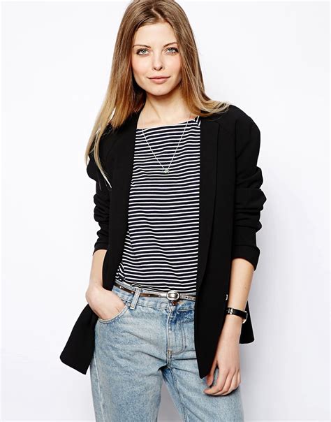 asos asos blazer  zip pocket  asos