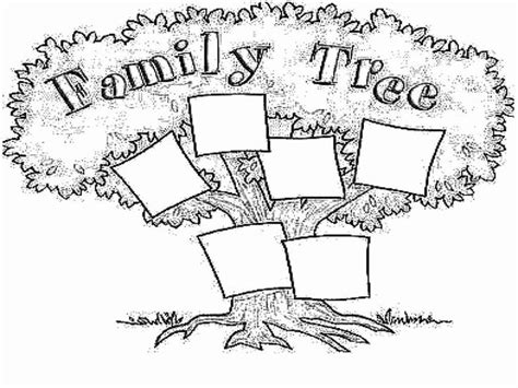 family tree coloring sheet   family tree printable worksheets