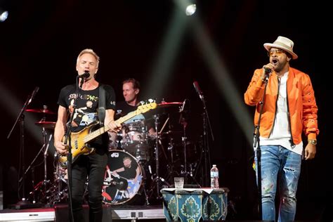 Sting And Shaggy Prove An Unlikely But Winning Pair In Pageant Concert