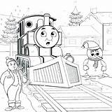 Christmas Train Pages Coloring Thomas Printable Getcolorings Tank Engine sketch template