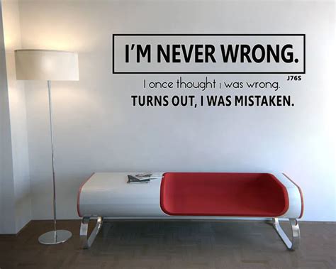 im  wrong funny art vinyl wall sticker decal decor quote