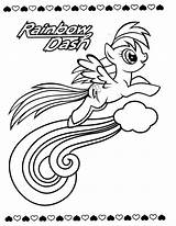 Dash Rainbow Pages Pony Coloring Little Enjoying Flame Toy Heart Color Choose Board sketch template