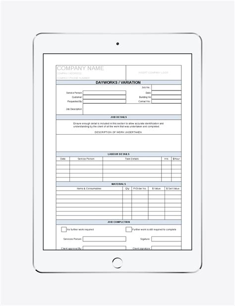 dayworks sheet project manager store