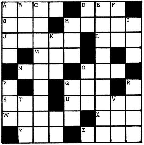 blank crossword puzzle template printable printable templates vrogue