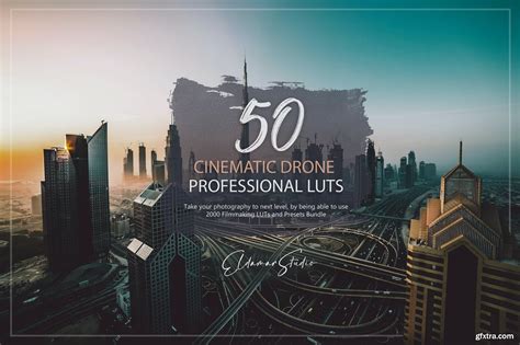 cinematic drone luts  presets pack gfxtra