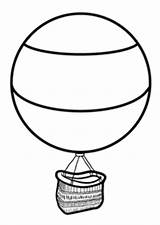 Air Hot Balloon Basket Template Coloring Templates Color sketch template