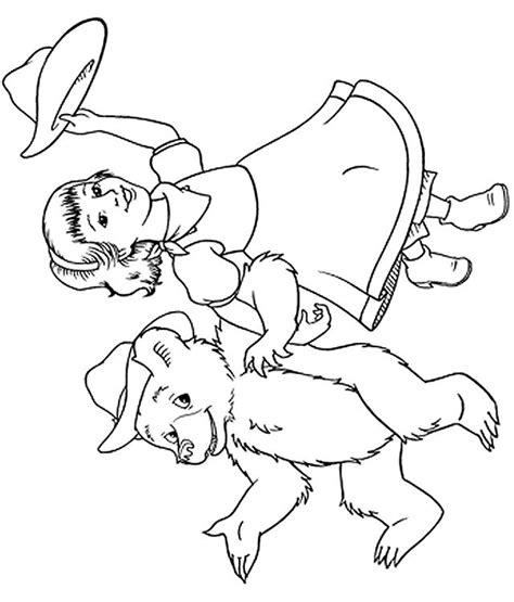 girl bear color sheet coloring sheets coloring pages color