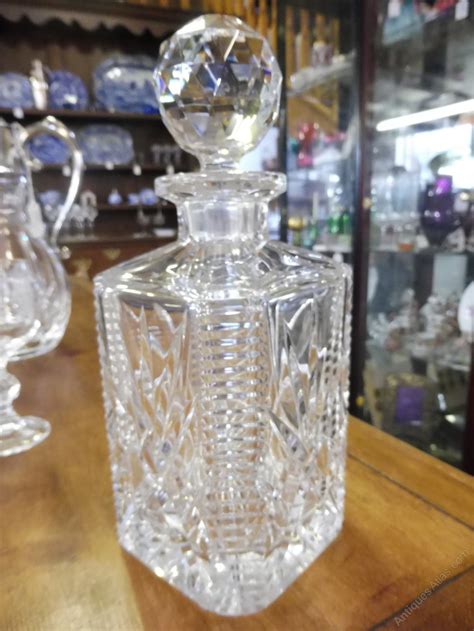Antiques Atlas Heavy Quality Cut Glass Crystal Decanter