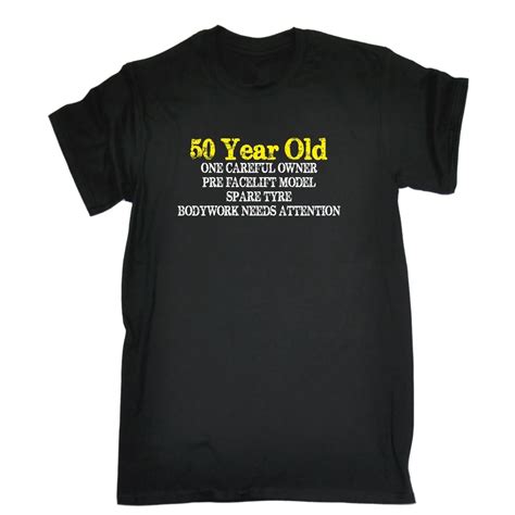 jaar oud een voorzichtig eigenaar  shirt tee verjaardag joke oude grappige verjaardagscadeau