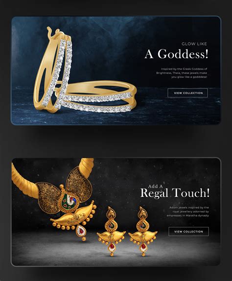 jewellery store website header images behance