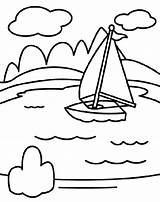 Lago Disegni Barco Trasporti Dibujos Colorare Ausmalbild Crayola Kostenlos Oceans Sketch Bambini sketch template
