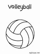Volleyball Coloring Ball Pages Volley Clipart Drawing Print Getdrawings Library Popular Template sketch template