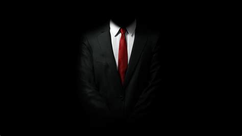 suits tie black background hitman video games white clothing