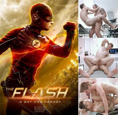 the flash a gay xxx parody starring johnny rapid jessy ares gabriel cross and pierre fitch