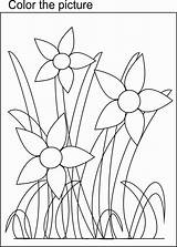 Flowers Bunch Coloring Kids Color Print Pdf Open  Studyvillage sketch template