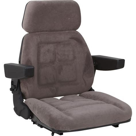 pilot brand fabric seat top replacement  grammer msg suspension tractor seat gray model