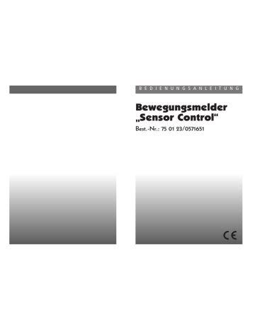 conrad sensor control bedienungsanleitung manualzz