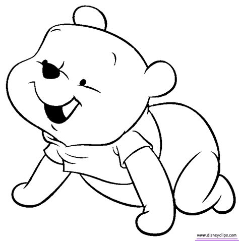 baby pooh bear coloring pages  coloring pages