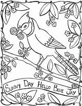 Sunny Coloring Pages Jay Goose Mother Getcolorings Coloringbay Getdrawings Print Color sketch template
