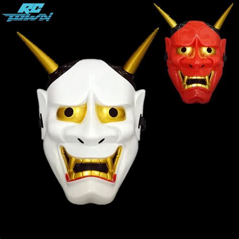 rctown hallowmas horror spoof mask japanese halloween demon horrible  mask helmet japanese