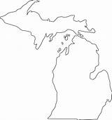 Michigan Outline Dxf Clipground  sketch template