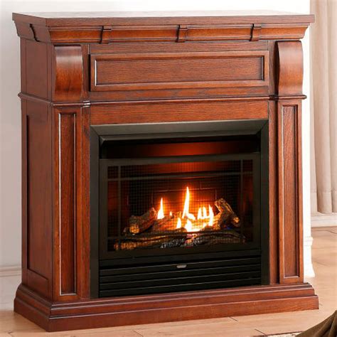 Duluth Forge Dual Fuel Ventless Gas Fireplace W Mantel 26000 Btu T