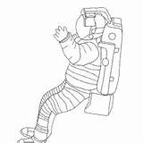 Astronaut Surfnetkids Coloring sketch template