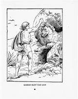 Coloring Samson Pages Bible Story Domain Public Printable Lion Comments Coloringhome Kids sketch template