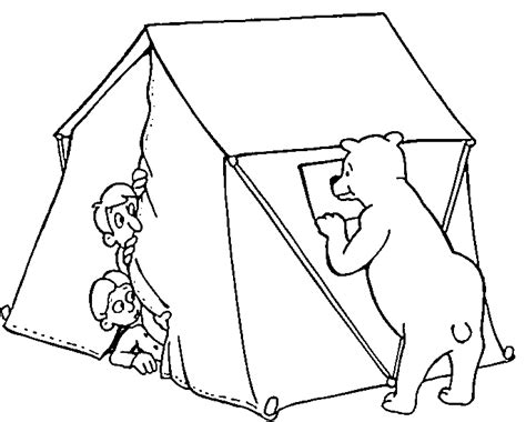 fun coloring pages camping coloring pages