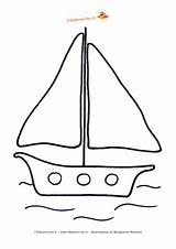 Barca Colorare Vela Disegni Margherita Filastrocche Stemma sketch template