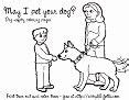 dog safety coloring pages literature  kids animal rescue