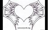 Wings Coloring Hearts Pages Roses Drawing Ribbons Heart Dragon Fire Getdrawings Color Printable Print Getcolorings sketch template
