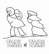 Tears Trail Drawing Map Cherokee Coloring Getdrawings sketch template