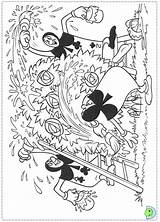Dinokids Coloring Alice Wonderland Close Pages sketch template