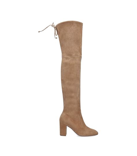 stuart weitzman beige zuzanna over the knee boots 80 harrods uk