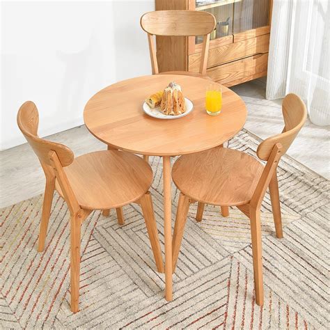 household wooden table  chair set simple  modern small dining