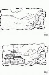 Coloring Rock Wise Foolish Man House Builders Built Pages Parable His Bible Sand Clipart Jesus Crafts Colouring Upon Kids Casa sketch template