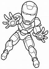 Iron Coloring Man Pages Easy Print Superhero Printable Cartoon Avengers Marvel Tulamama sketch template