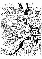 Titans Coloring Teen Book Deviantart Printable Raven sketch template