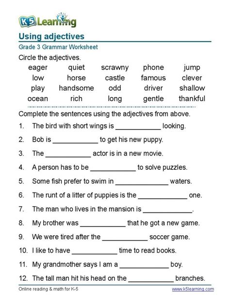 worksheet  grammar worksheets  grade  punctuation dialogue